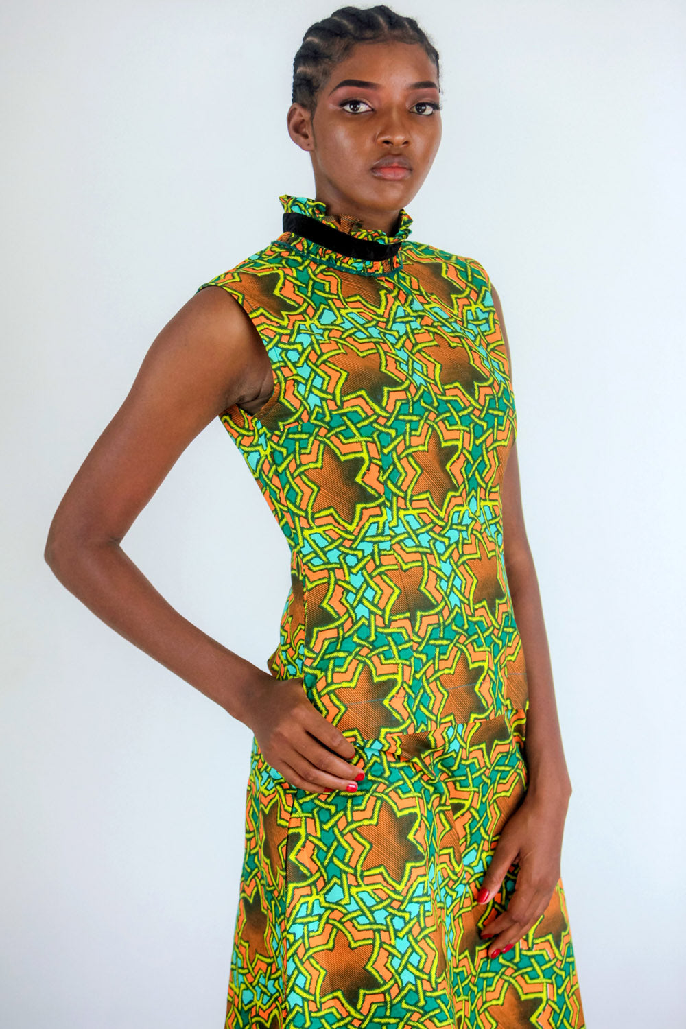 Emma Dress Green + Gold – Victoria Grace Online
