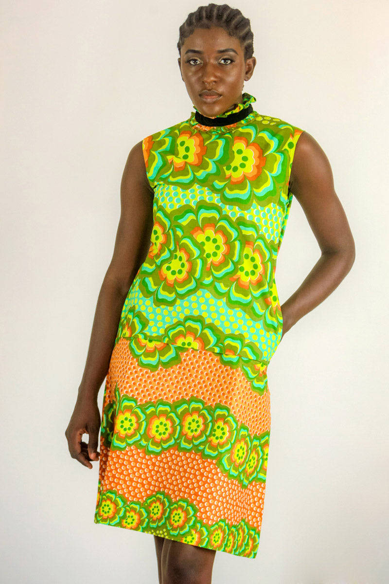Emma Dress Green + Lime – Victoria Grace Online