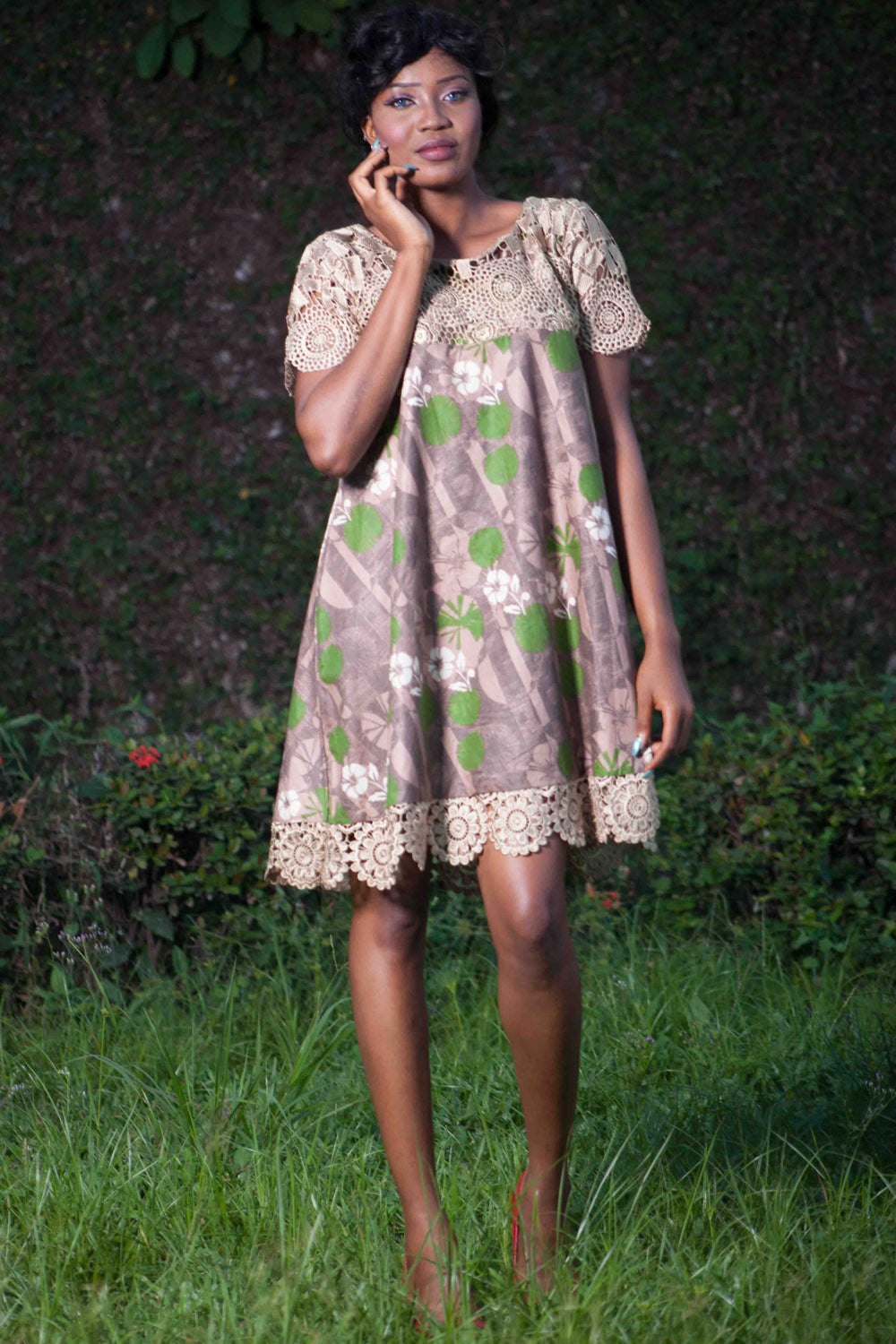 Empire Dress Autumn Leaves – Victoria Grace Online